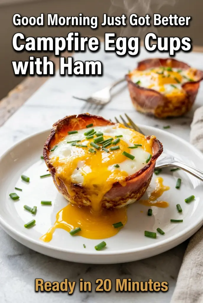 Campfire Egg Cups with Ham