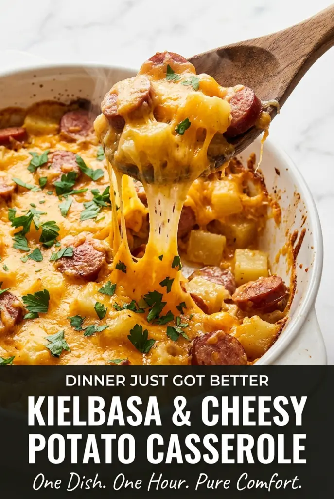 Hearty Kielbasa and Cheesy Potato Casserole