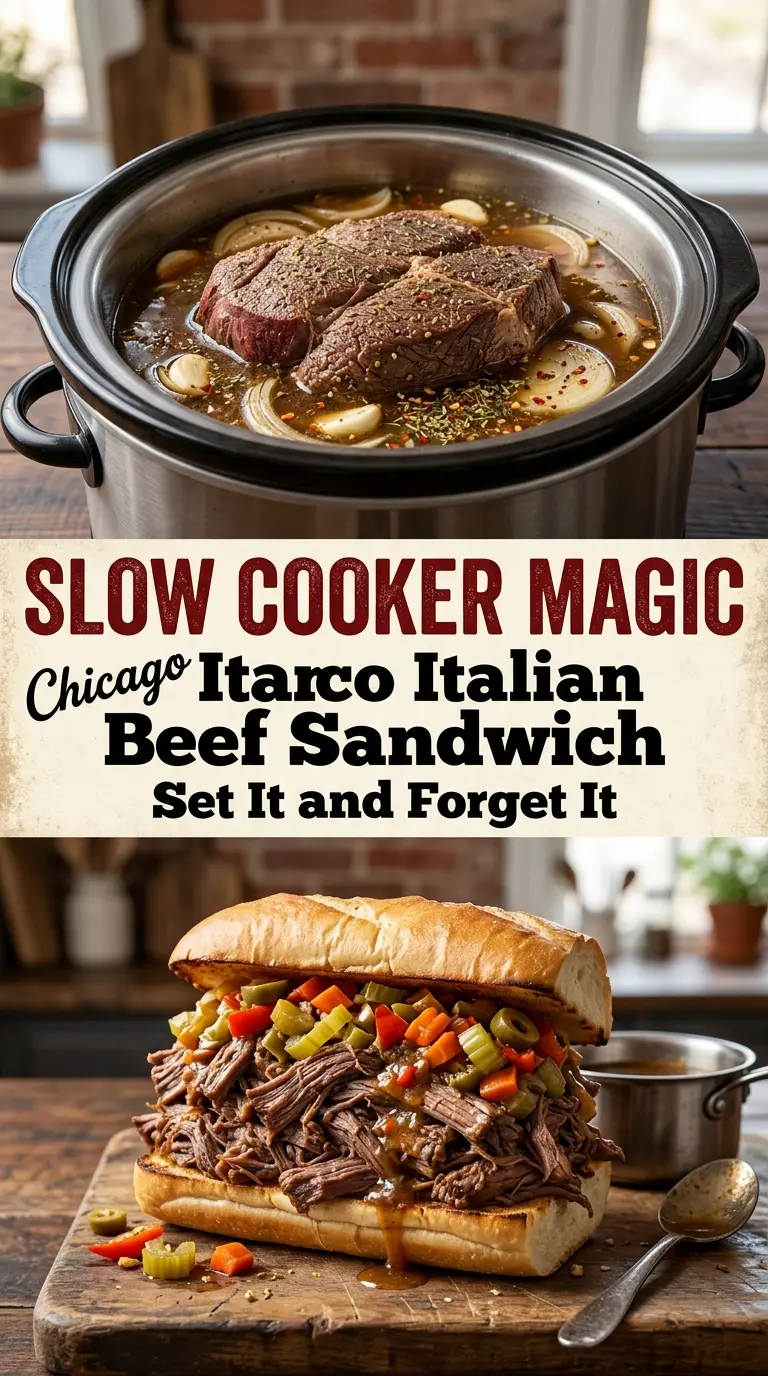 Chicago Italian Beef Sandwich tender juicy peppery
