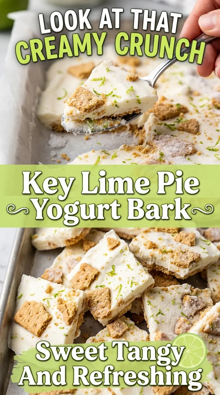 Key Lime Pie Yogurt Bark creamy tangy frozen