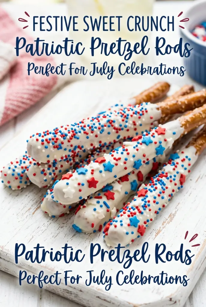 Patriotic Pretzel Rods