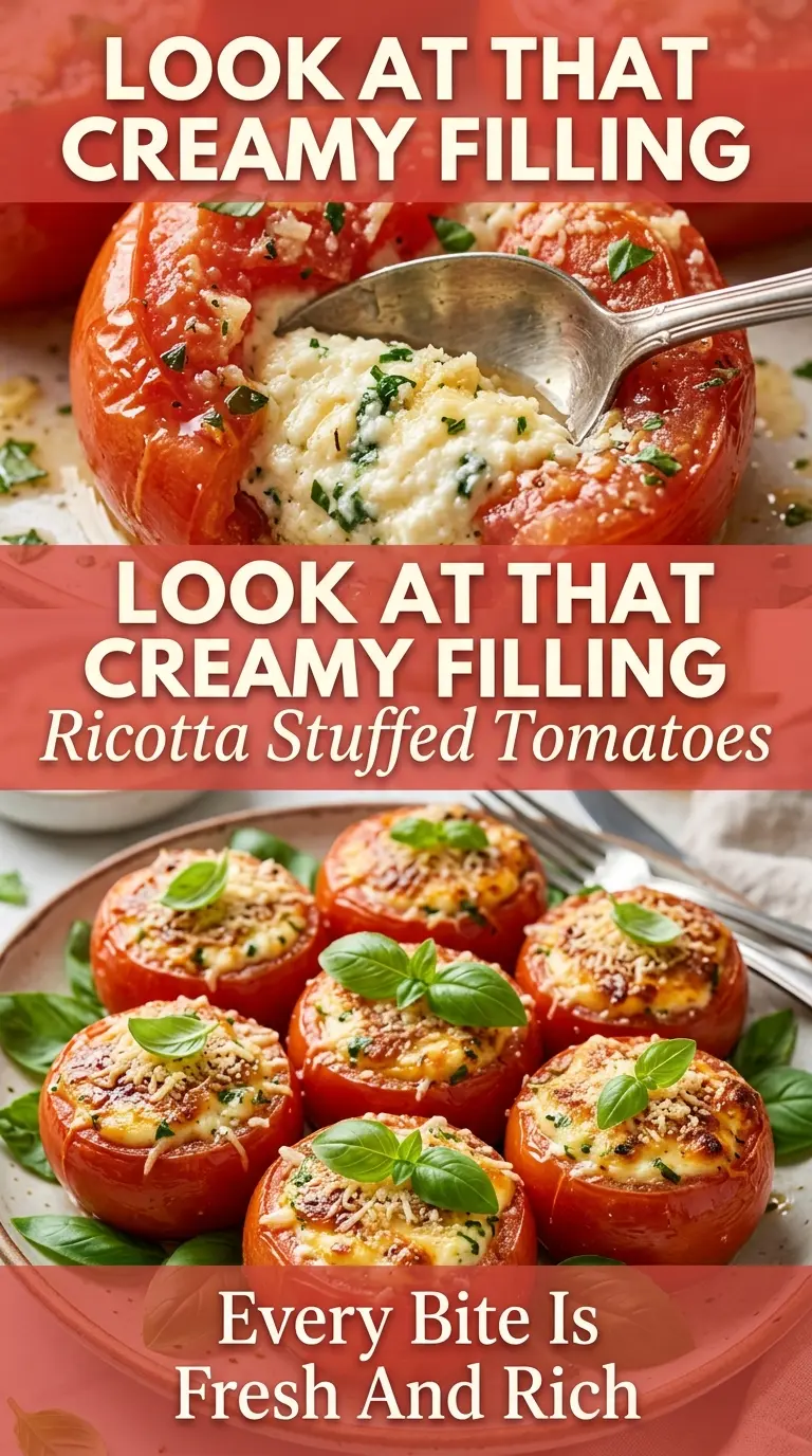 Ricotta Stuffed Tomatoes fresh creamy Mediterranean