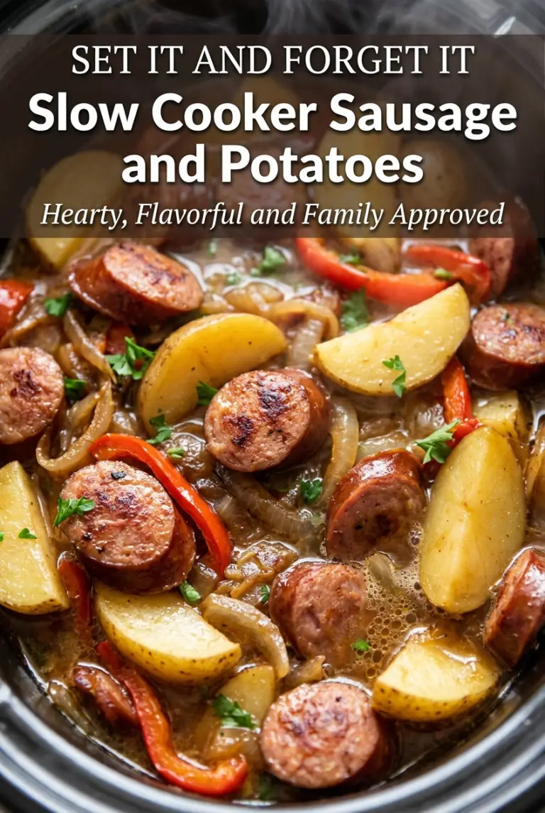Slow Cooker Sausage and Potatoes