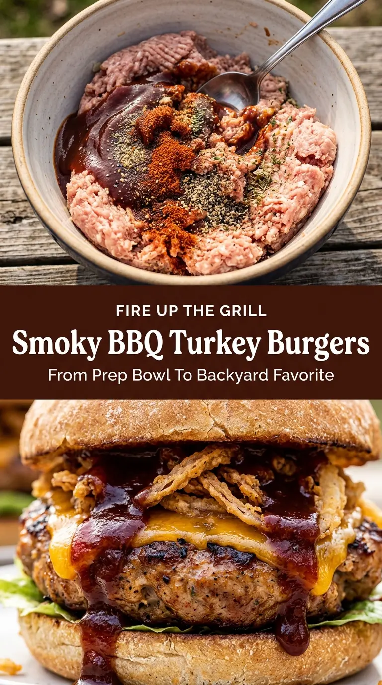 Smoky BBQ Turkey Burgers juicy cheesy crispy