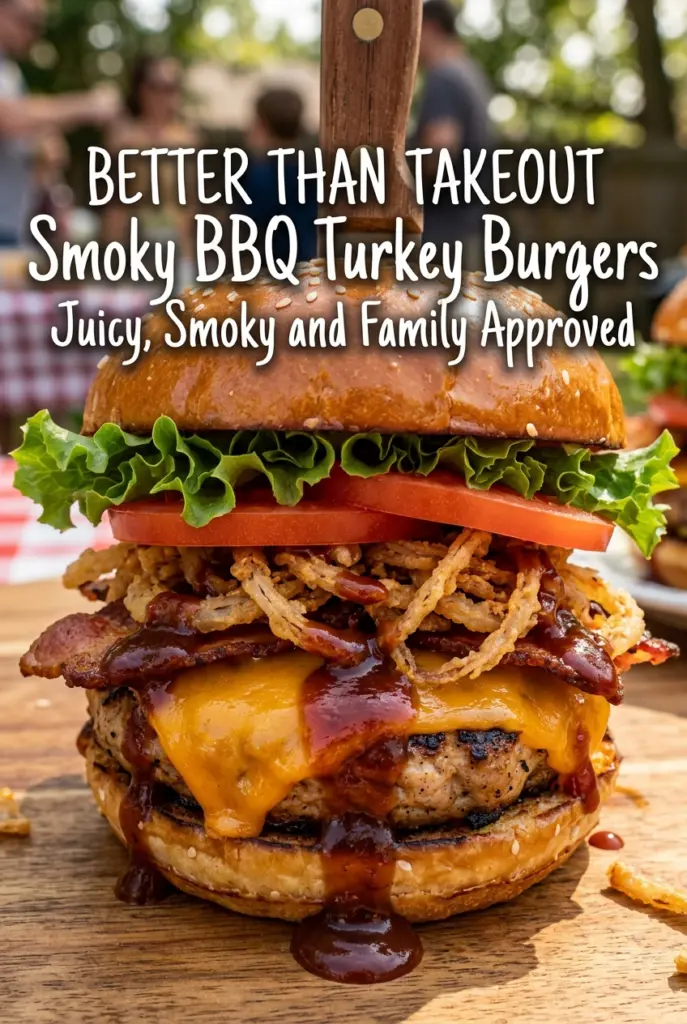 Smoky BBQ Turkey Burgers