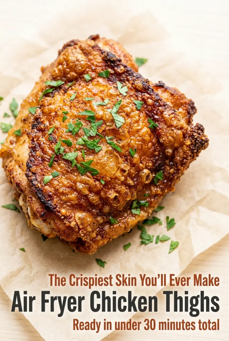 Air Fryer Bone-In Chicken Thighs