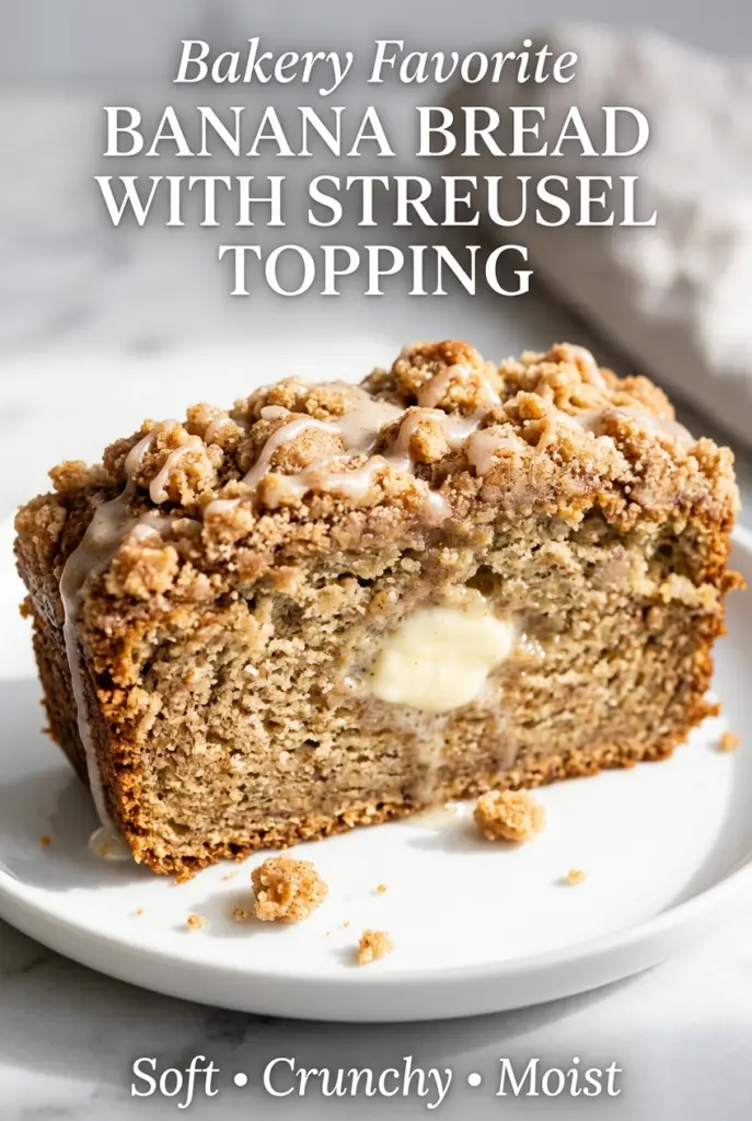 Banana Bread with Streusel Topping