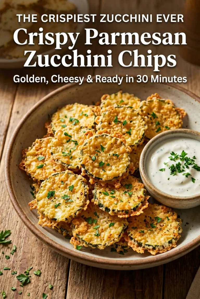 Crispy Parmesan Zucchini Chips