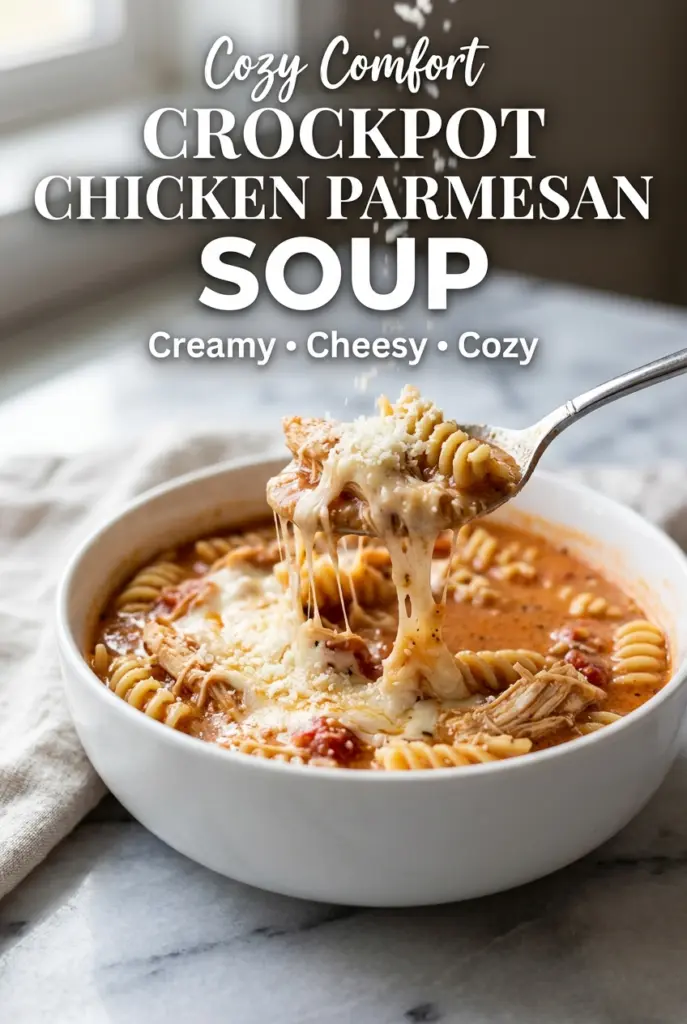 Crockpot Chicken Parmesan Soup