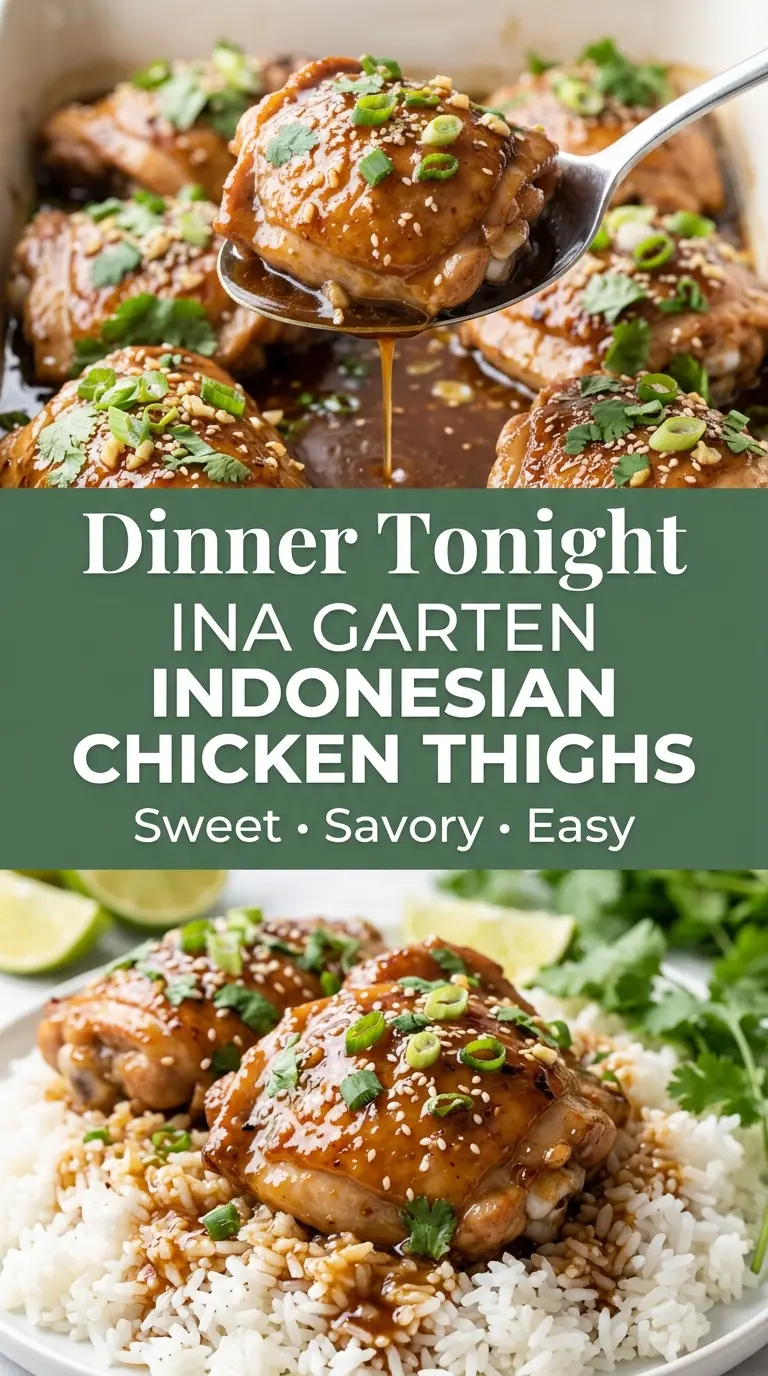 Ina Garten Indonesian Chicken Thighs sticky glazed