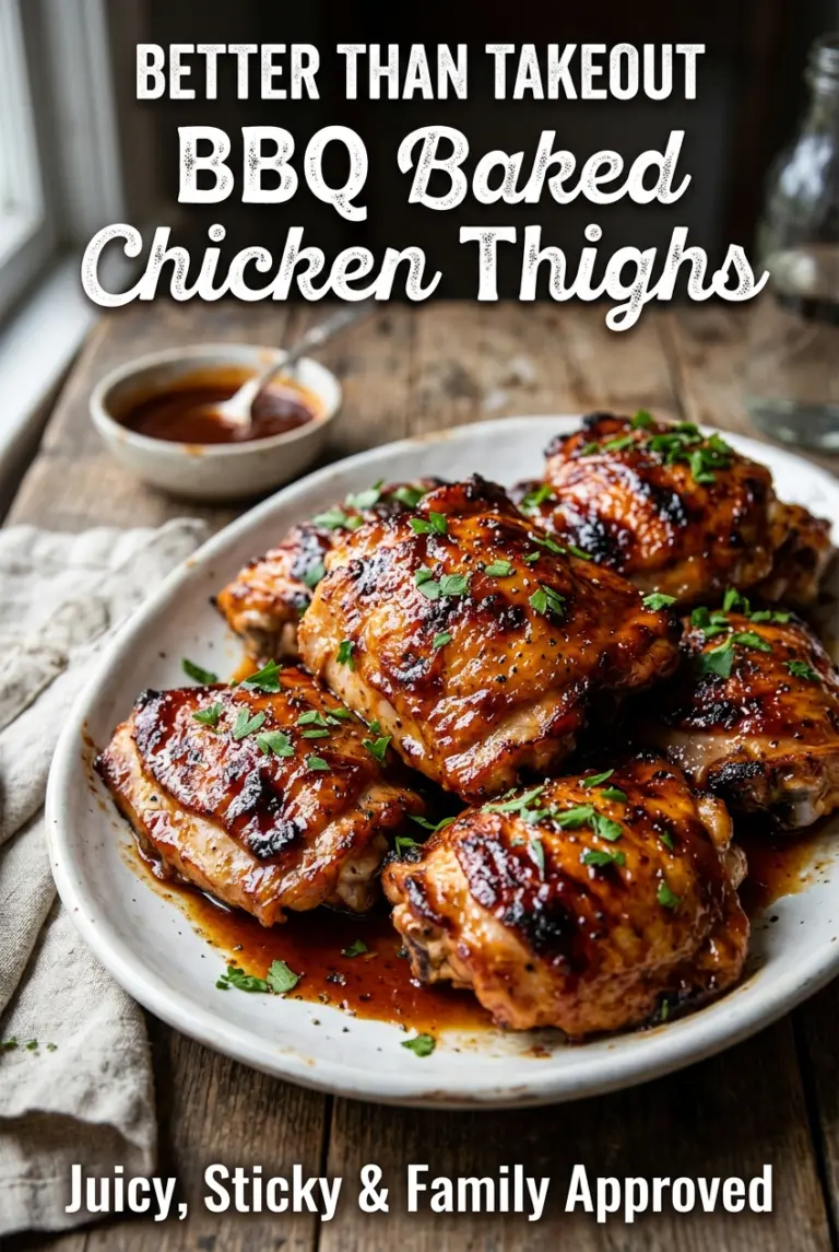 Juicy BBQ Baked Chicken Thighs