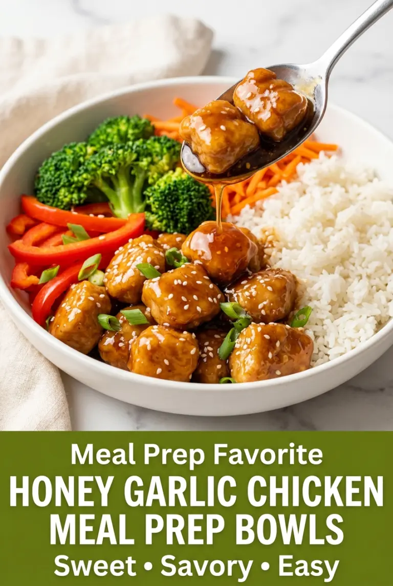Honey Garlic Chicken Meal Prep Bowls