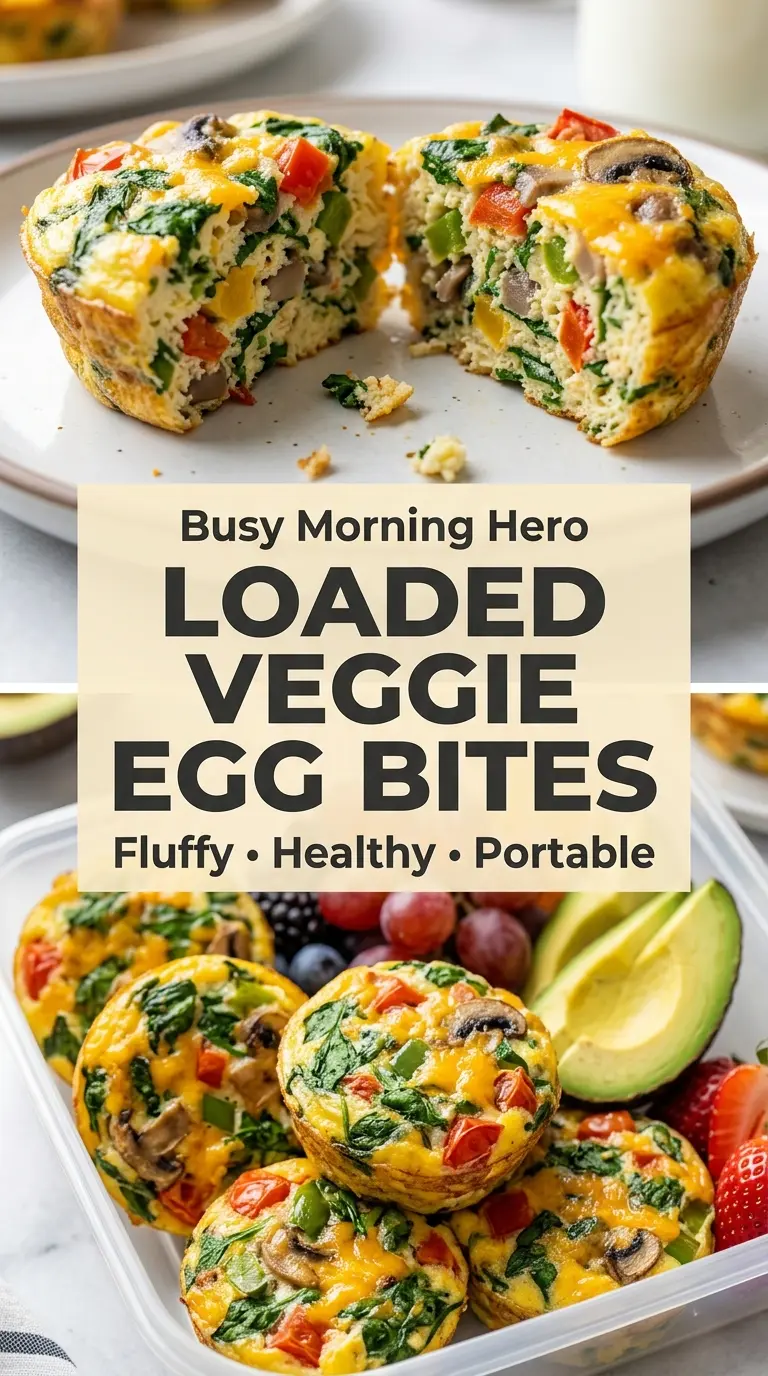 Loaded Veggie Egg Bites