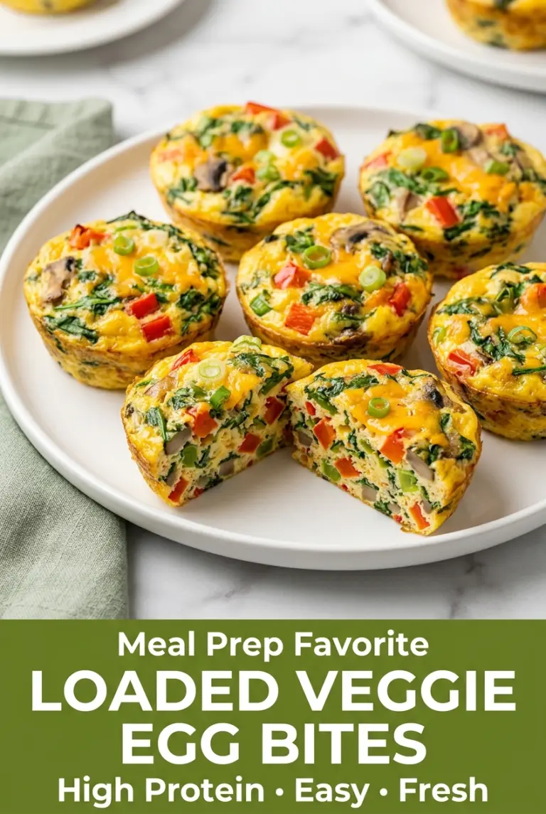 Loaded Veggie Egg Bites