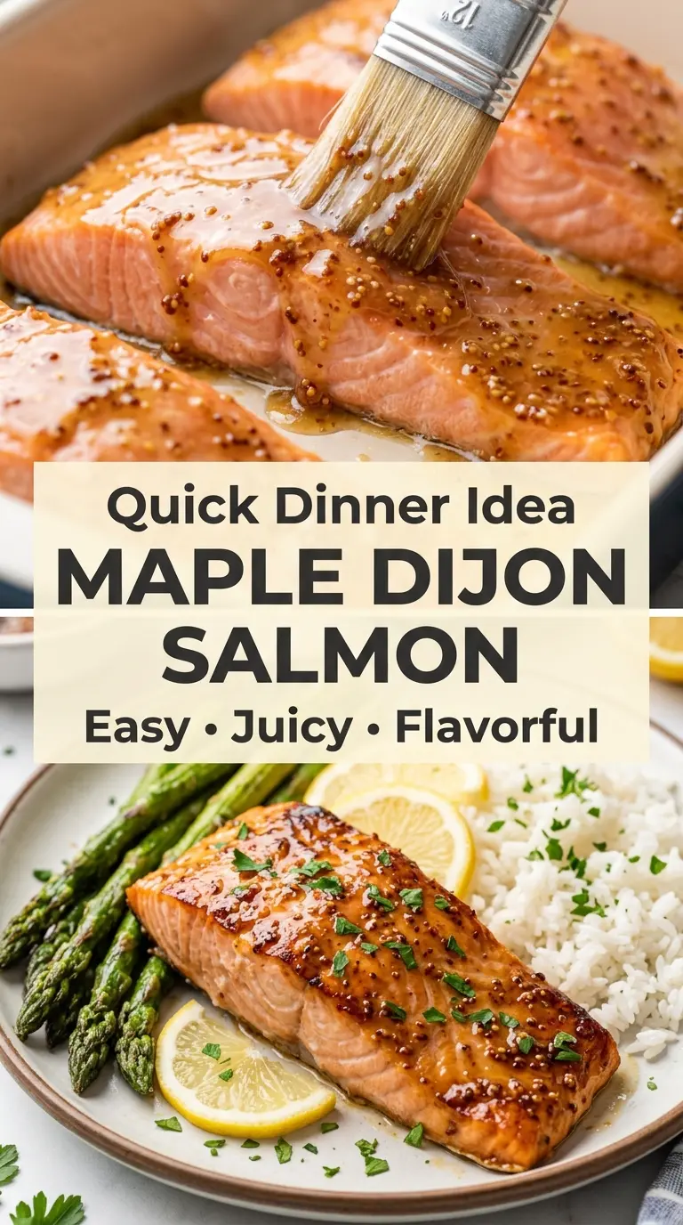 Maple Dijon Salmon sweet tangy flaky