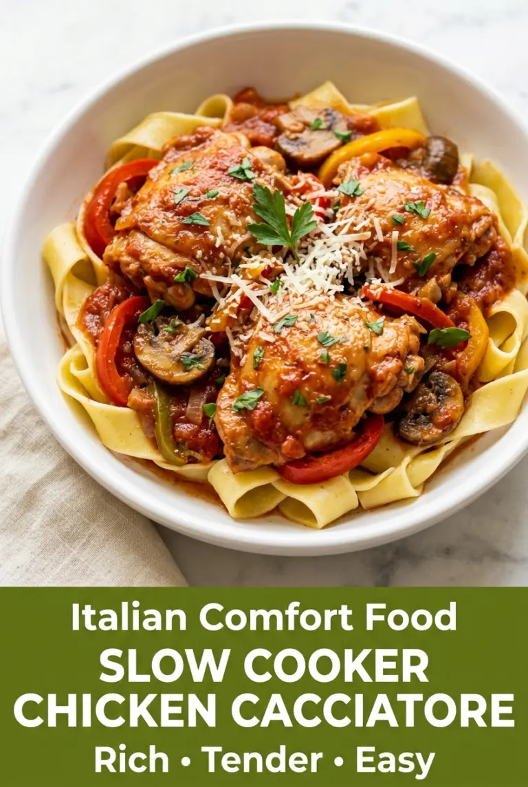 Slow Cooker Chicken Cacciatore