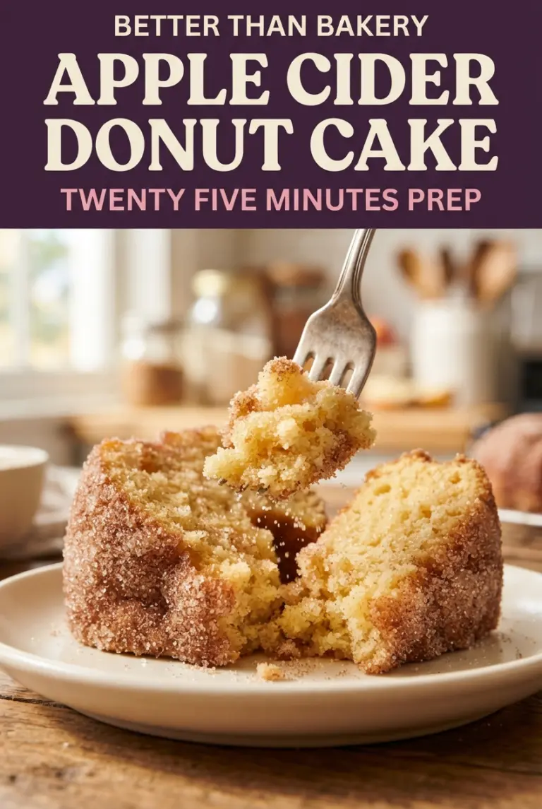 Apple Cider Donut Bundt Cake with Cinnamon Sugar Crust