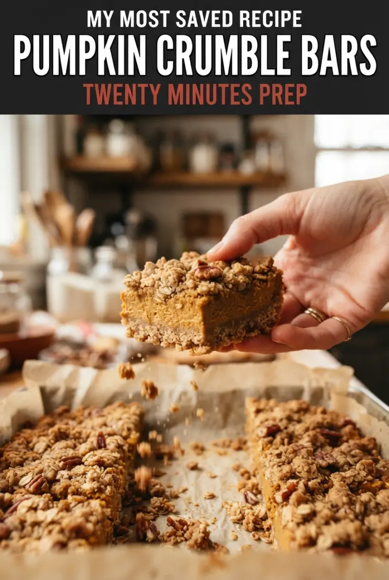 Pumpkin Crumble Bars with Brown Sugar Oat Crumble