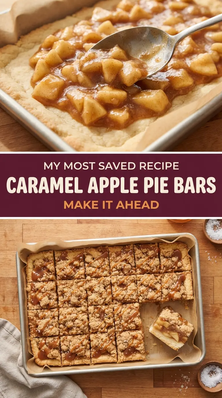 Salted Caramel Apple Pie Bars with Streusel