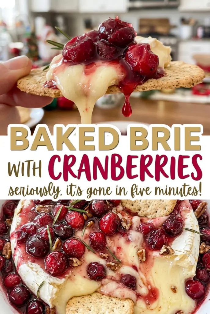 Baked Brie with Cranberries