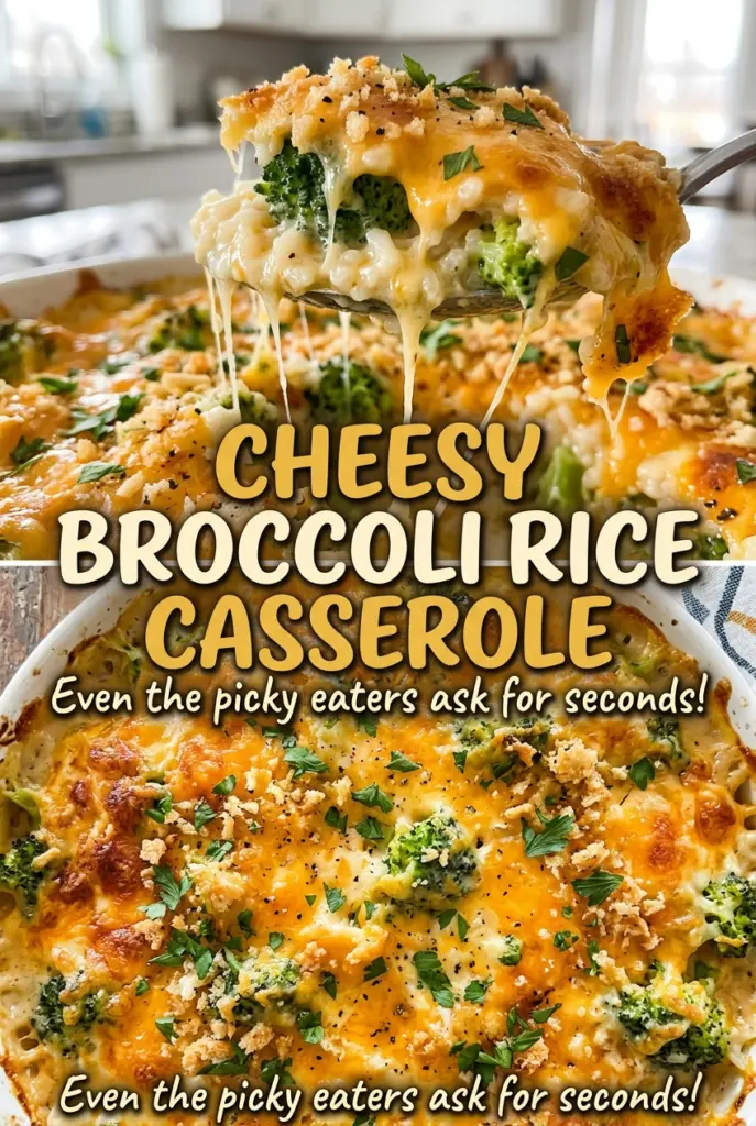 Cheesy Broccoli Rice Casserole