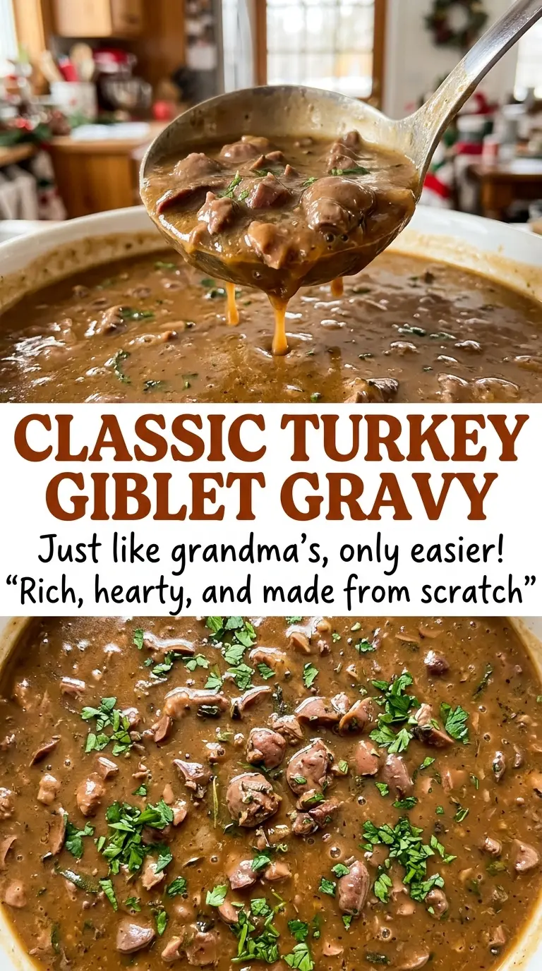 Classic Turkey Giblet Gravy rich smooth