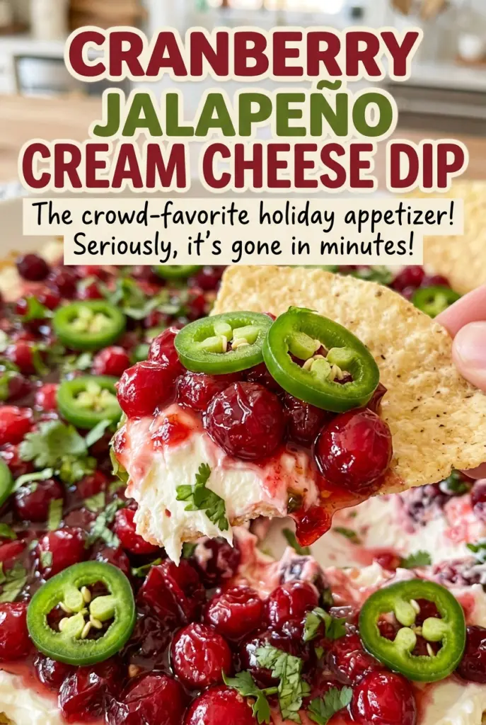 Cranberry Jalapeño Cream Cheese Dip