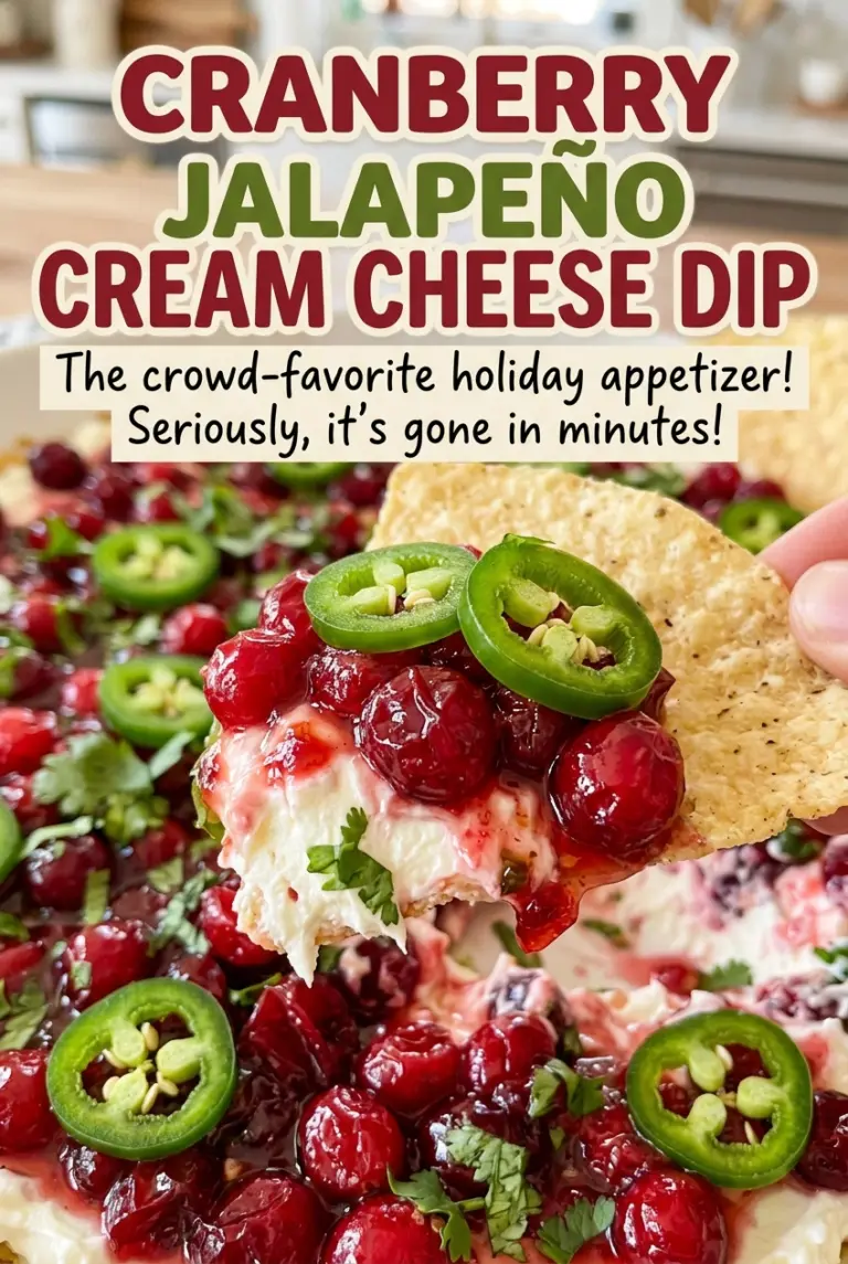 Cranberry Jalapeño Cream Cheese Dip