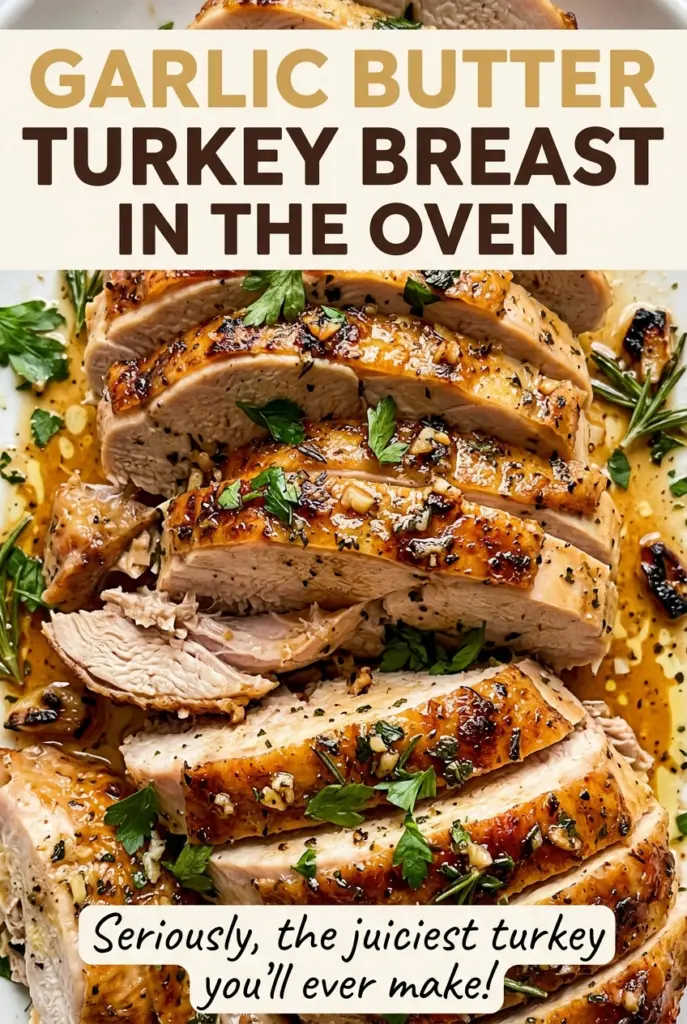 Garlic Butter Turkey Breast in the Oven