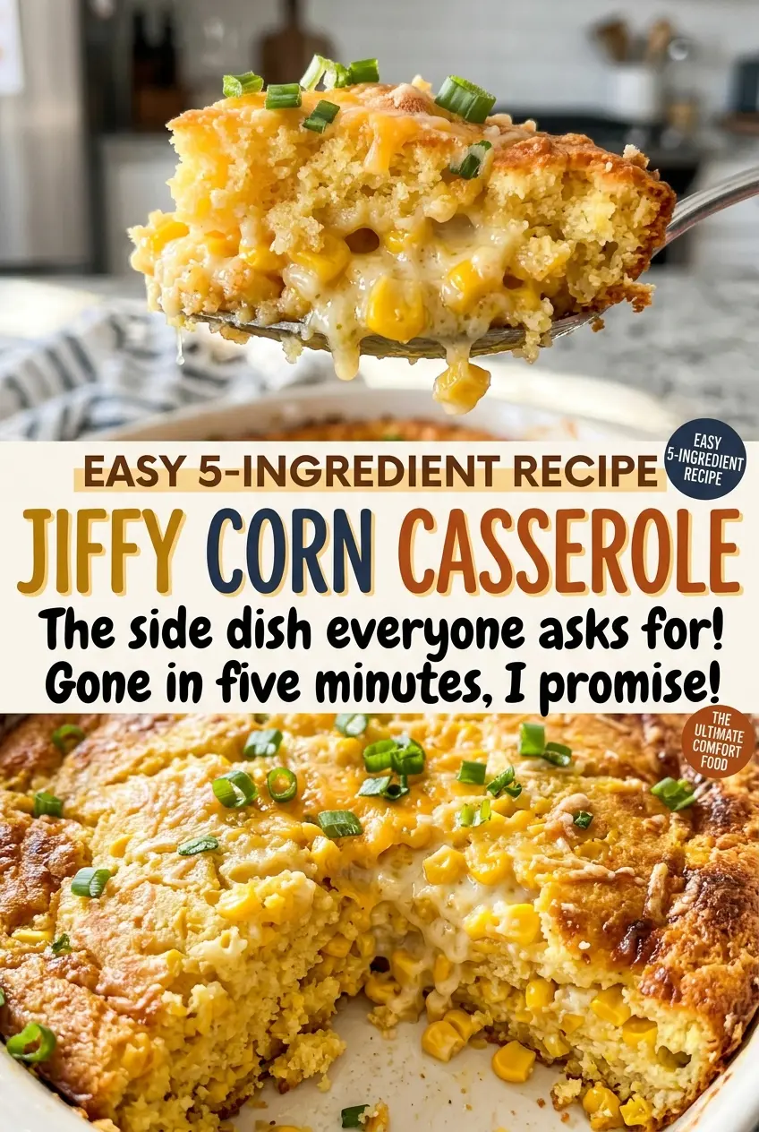Jiffy Corn Casserole golden corn bake