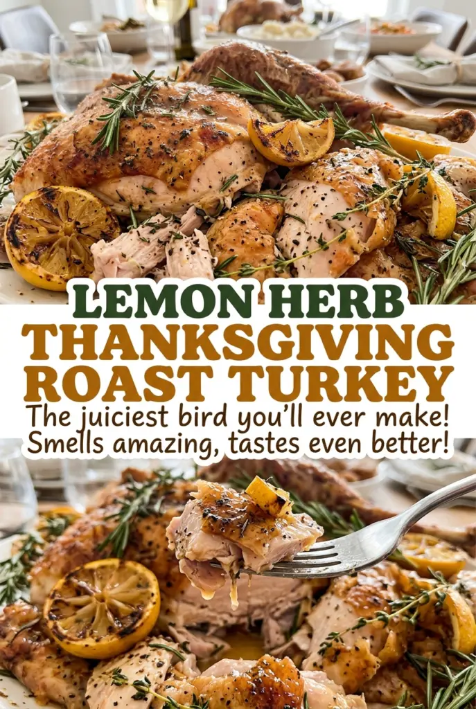 Lemon Herb Thanksgiving Roast Turkey