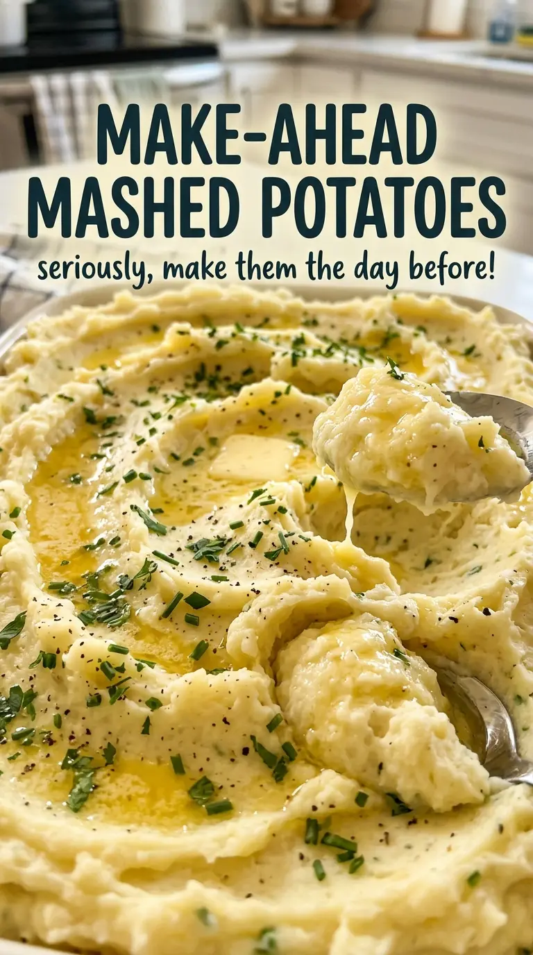 Make-Ahead Mashed Potatoes smooth buttery finish
