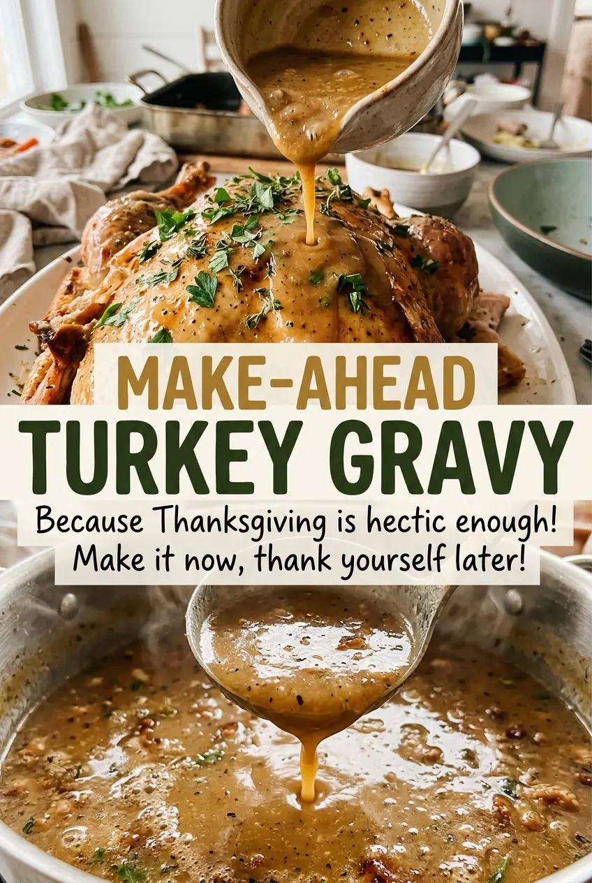 Make-Ahead Turkey Gravy rich, smooth texture