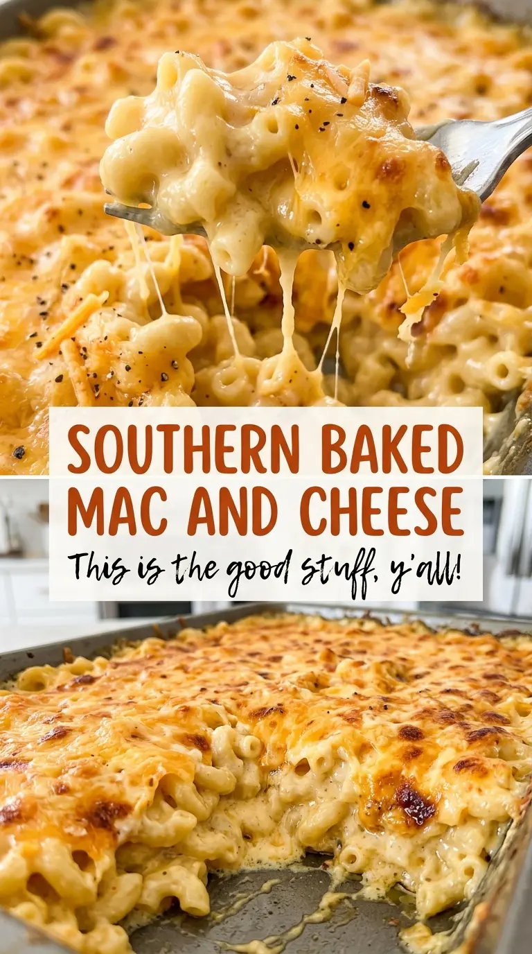 Southern Baked Mac and Cheese creamy layered casserole