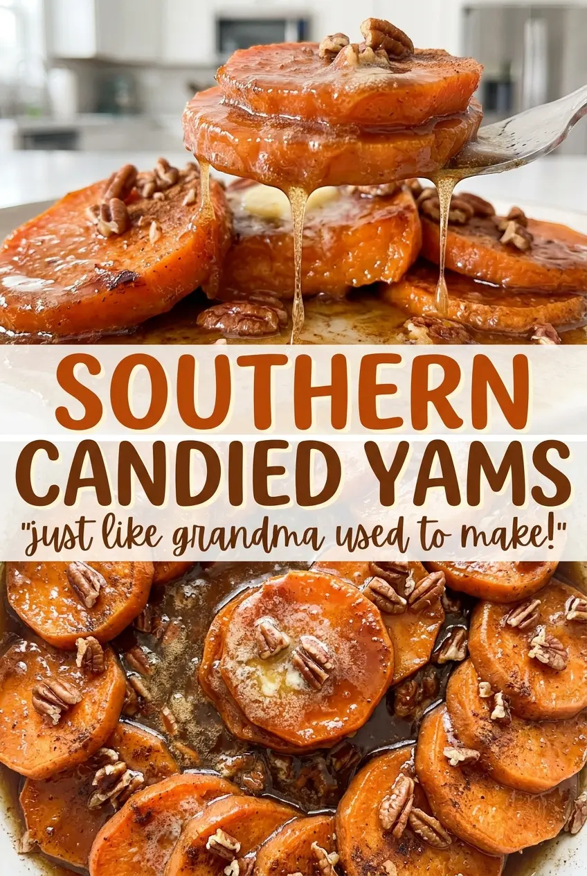 Southern Candied Yams glossy syrup-coated rounds