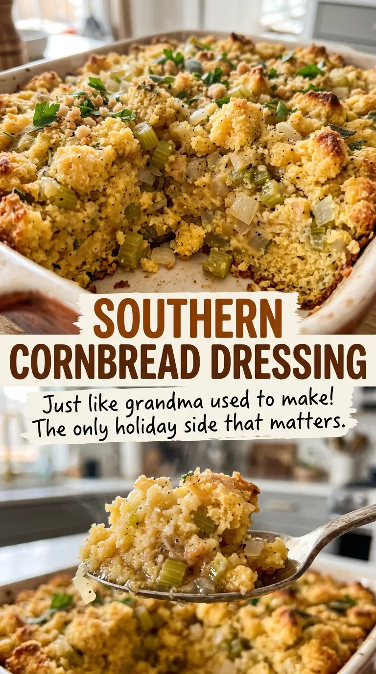 Southern Cornbread Dressing savory baked