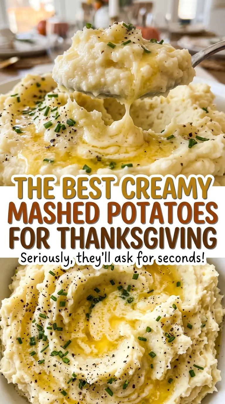 The Best Creamy Mashed Potatoes for Thanksgiving buttery smooth golden