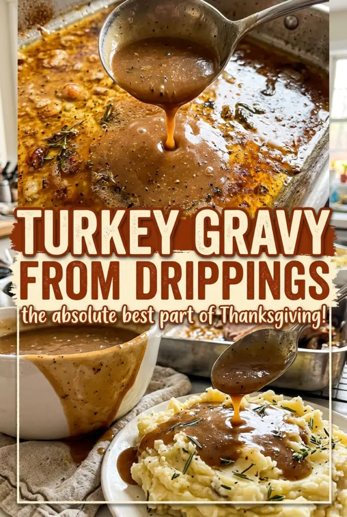 Turkey Gravy from Drippings