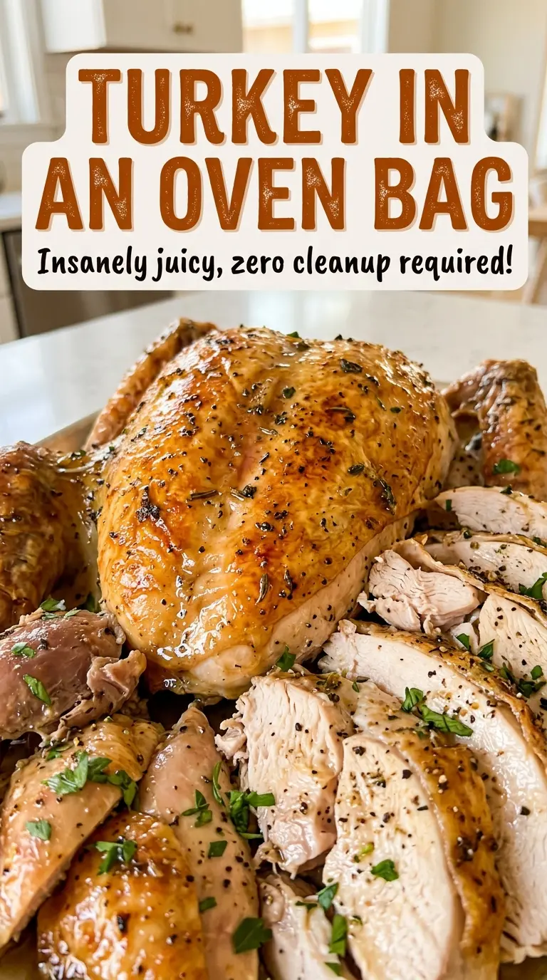Turkey in an Oven Bag, seasoned and tender